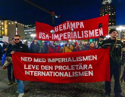مظاهرة في السويد ضد الحرب على ايران 1.jpg
